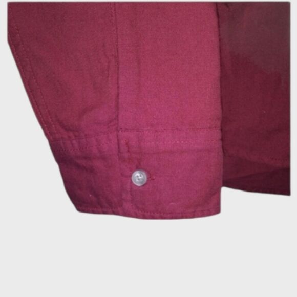 Hollister Red Long Sleeve Button Down Shirt - Picture 4 of 4